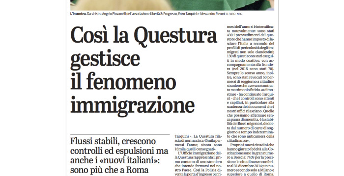 Articolo Giornale di Brescia